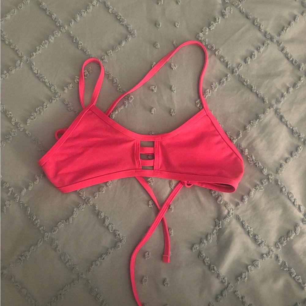Jolyn Tomcat Bright Pink Bikini Top